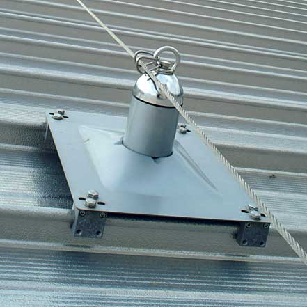 Latchways MSA Constant Force Post Standing Seam Roof  