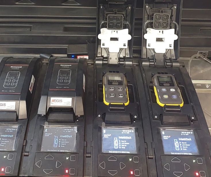 Calibration of four gas portable gas detectors