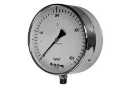 Budenberg 566FZGP  Large Dial Safety Pattern Budenberg Pressure Gauge