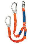 Shock Absorbing Twin Lanyard Elastic