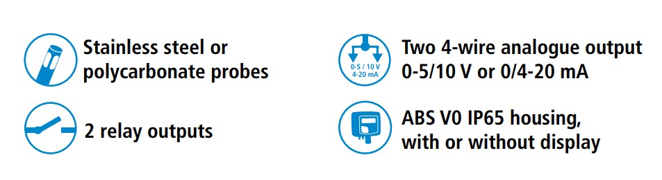 TH 210R Humidity Transmitter options